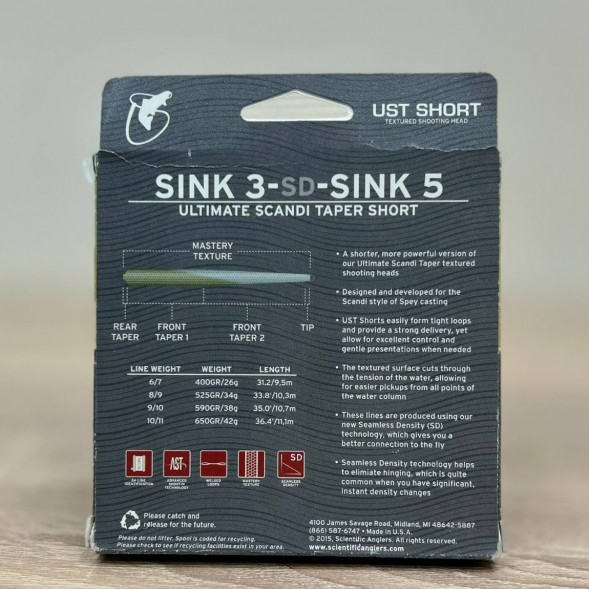 Рыболовная леска Scientific Anglers UST Short St-10/11-S3/S5 Sink 3-CD-Sink 5 125437 в Волгограде
