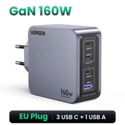 Сетевое зарядное устройство Ugreen 160W GaN USB-C