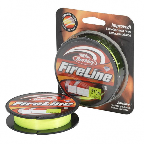 Леска Berkley FireLine 0,12mm 6,8kg 270m, Flame Green (зелёный неон) в Волгограде