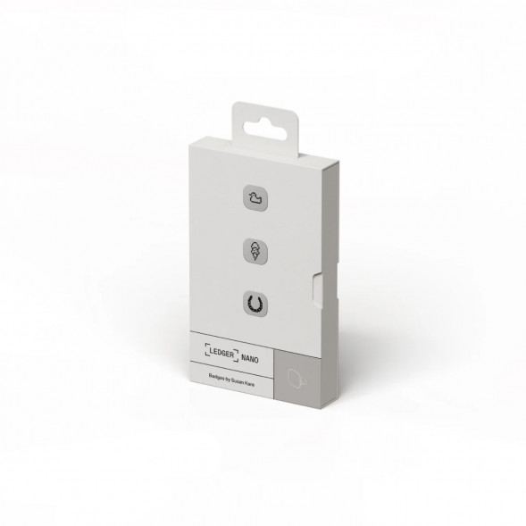 Комплект Криптокошелек Ledger Nano Gen5, красный + Декоративные бейджи (Set 2) в Волгограде