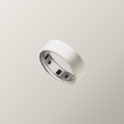 Умное кольцо Oura Ring 4 Ceramic (размер 15), Облако/Cloud