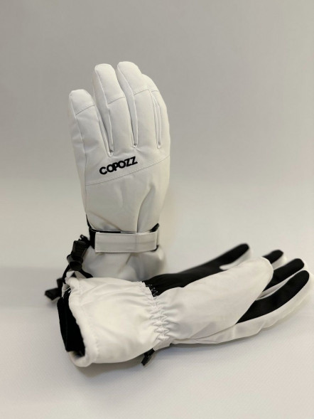 Перчатки горнолыжные сноубордические Copozz (белый, L) в Волгограде