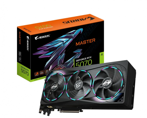Видеокарта Gigabyte GeForce RTX 5070 AORUS MASTER, 12 ГБ GDDR7 в Волгограде