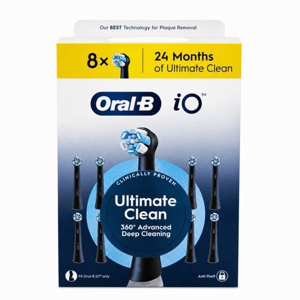 Сменные насадки Oral-B iO Series Ultimate Clean 360, 8 шт., черный в Волгограде