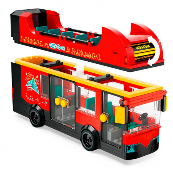 Конструктор LEGO City 60407 Красный двухэтажный экскурсионный автобус в Волгограде