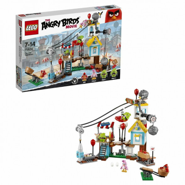 Конструктор LEGO Angry Birds 75824 Разгром Свинограда в Волгограде