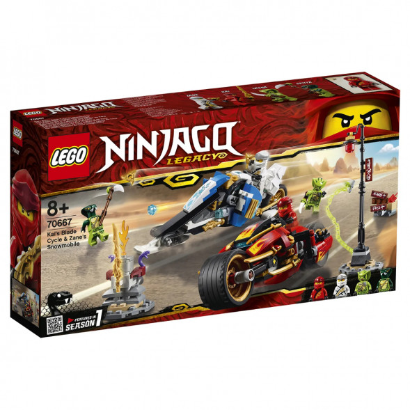 Конструктор LEGO Ninjago 70667 Мотоцикл-клинок Кая и снегоход Зейна в Волгограде