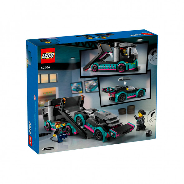 Конструктор LEGO City 60406 Гоночный автомобиль и автовоз в Волгограде