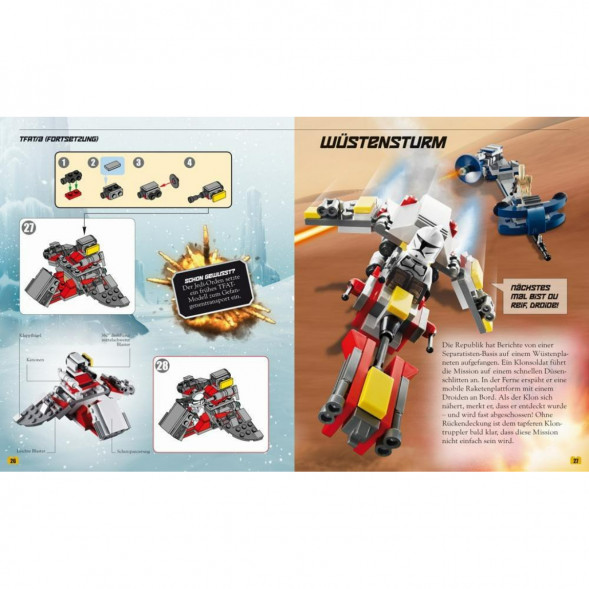Книга и набор кубиков LEGO Star Wars Buch &amp;amp; Steine-Set Fur 8 einmalige Lego Modelle! в Волгограде
