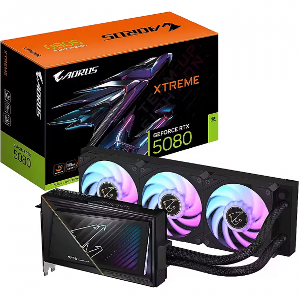 Видеокарта Gigabyte GeForce RTX 5080 XTREME WATERFORCE 16GB GDDR7 256bit Liquid Cooling GV-N5080AORUSX W-16GD в Волгограде