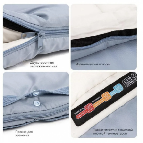 Спальный мешок Naturehike C180 (190x75см), голубой в Волгограде