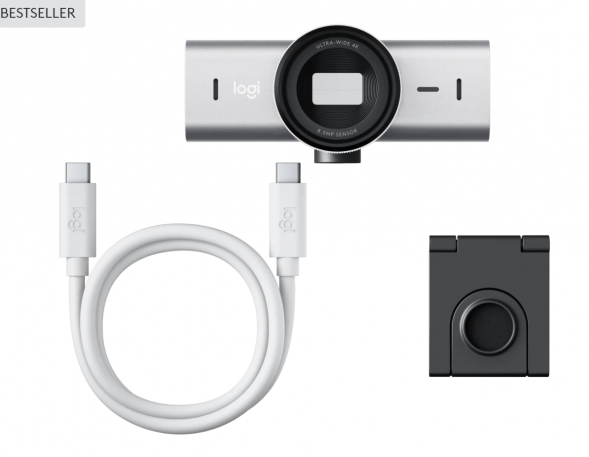 Веб-камера Logitech MX Brio 4K, Pale Grey в Волгограде