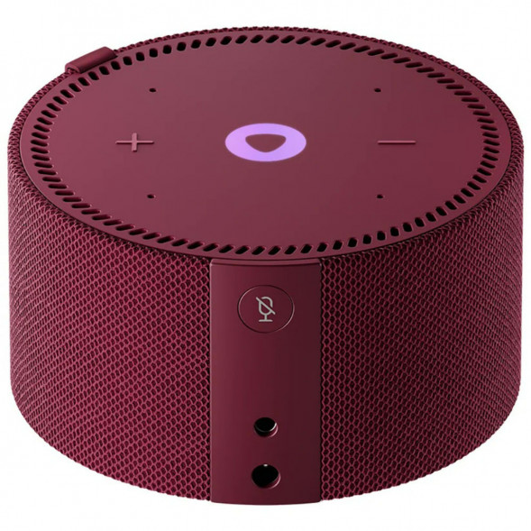 Умная колонка Яндекс Новая Станция Мини (с часами) - умная колонка с Алисой, красный гранат в Волгограде