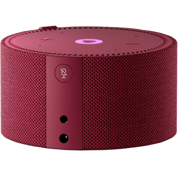 Умная колонка Яндекс Новая Станция Мини (с часами) - умная колонка с Алисой, красный гранат в Волгограде