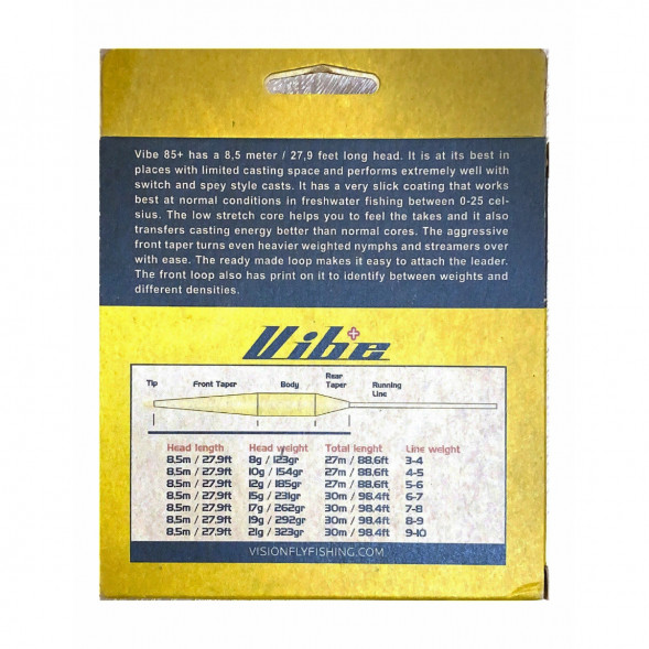 Рыболовный шнур Vision Vibe 85+ Rods 6-7 Floating Head Weight VKL6F в Волгограде