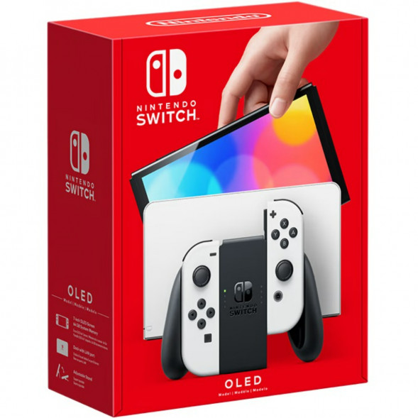 Игровая приставка Nintendo Switch OLED 64 ГБ, белый  в Волгограде