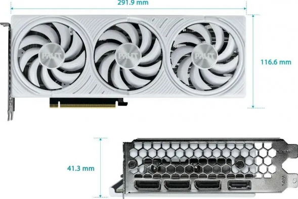 Видеокарта Palit NVIDIA GeForce RTX5070 WHITE OC 12ГБ GDDR7, OC в Волгограде