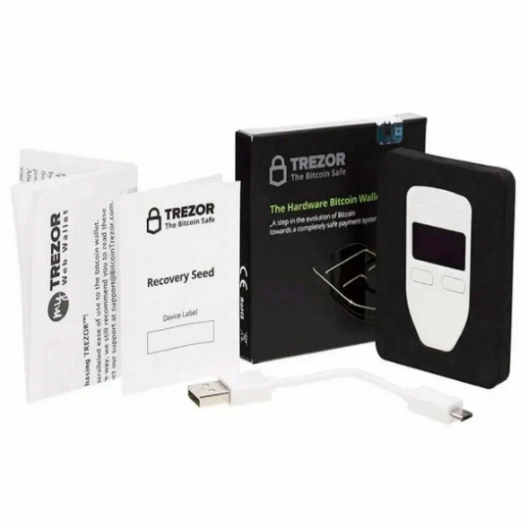 Аппаратный криптокошелек Trezor One, White в Волгограде