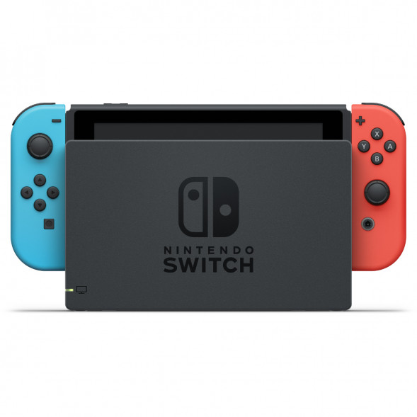 Игровая приставка Nintendo Switch OLED 64 ГБ, неоновый синий/неоновый красный в Волгограде