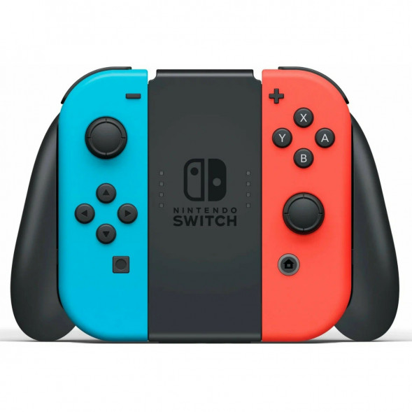 Игровая приставка Nintendo Switch OLED 64 ГБ, неоновый синий/неоновый красный в Волгограде