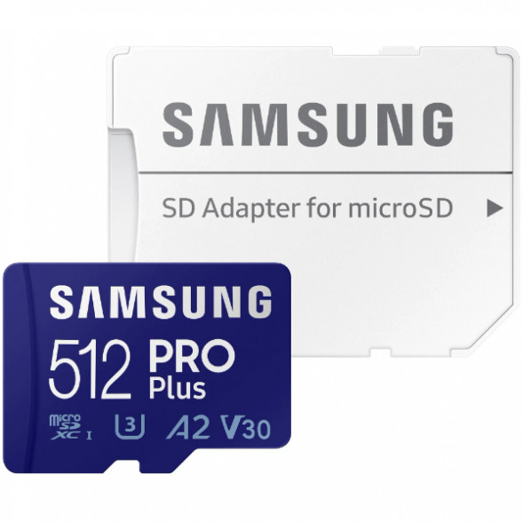 Карта памяти micro SDXC 512Gb Samsung PRO Plus U3 A2 V30 180/130MB/s в Волгограде
