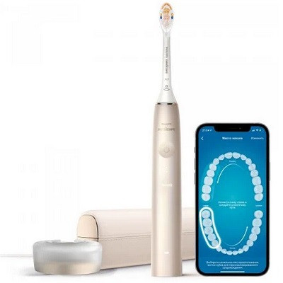 Звуковая зубная щетка Philips Sonicare 9900 Prestige HX9992, золотистое шампанское в Волгограде