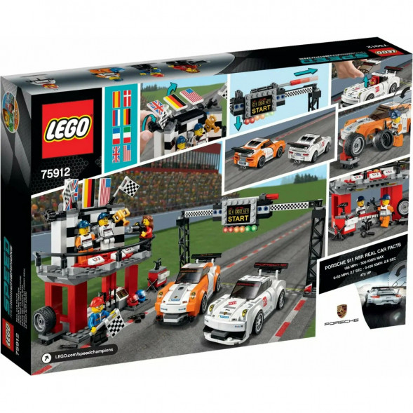Конструктор LEGO Speed Champions 75912 Финишная линия гонки Porsche 911 GT в Волгограде