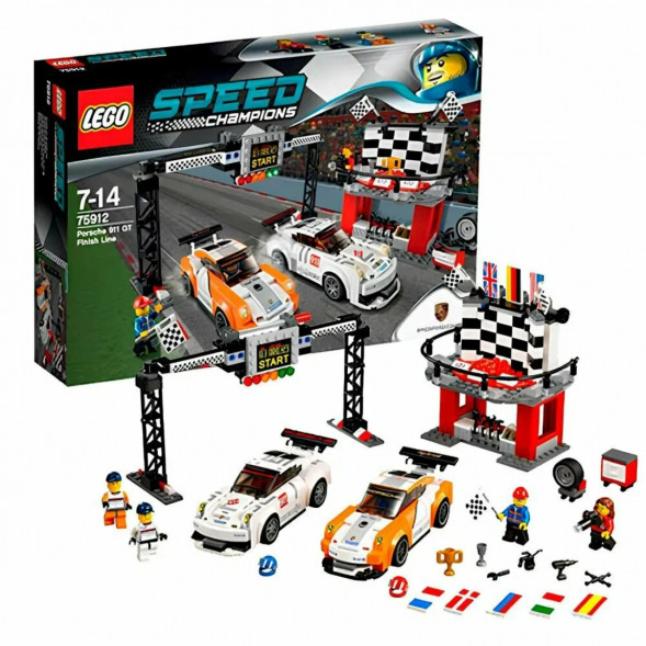 Конструктор LEGO Speed Champions 75912 Финишная линия гонки Porsche 911 GT в Волгограде