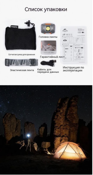 Налобный фонарь Naturehike TD-02, голубой в Волгограде