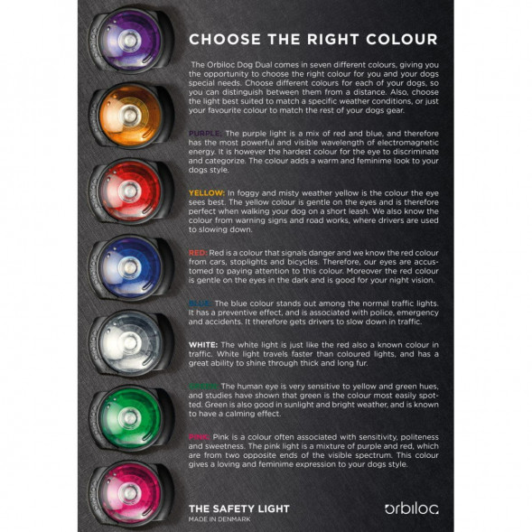 Фонарь для собак Orbiloc Dog Dual Signal Colours, синий в Волгограде