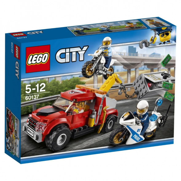 Конструктор LEGO City Police 60137 Побег на буксировщике в Волгограде