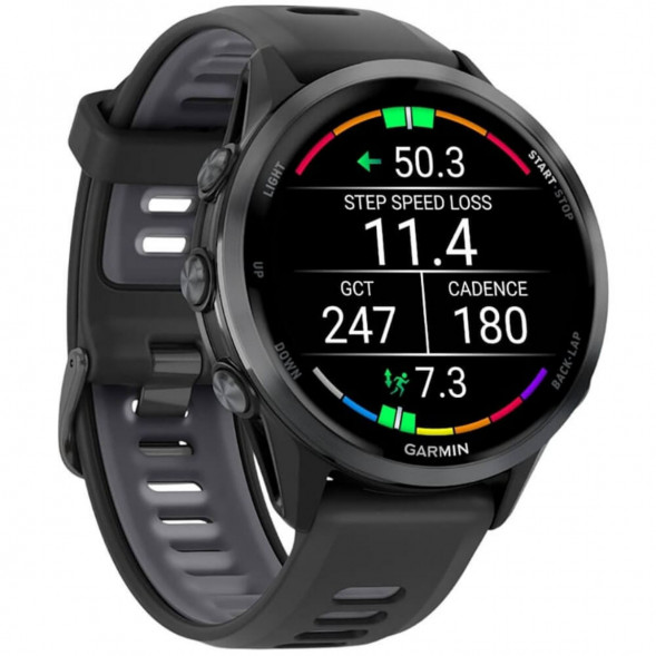 Умные часы Garmin Forerunner 970 Carbon Gray DLC Titanium ремешок Black/Translucent Whitestone 010-02969-10 в Волгограде
