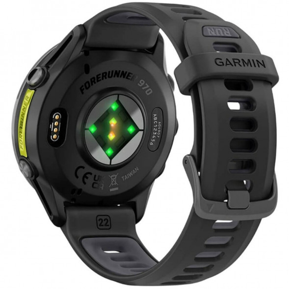 Умные часы Garmin Forerunner 970 Carbon Gray DLC Titanium ремешок Black/Translucent Whitestone 010-02969-10 в Волгограде