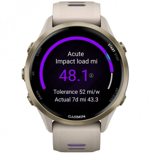 Умные часы Garmin Forerunner 970 Soft Gold Titanium/French Gray Translucent Indigo Band 010-02969-12 в Волгограде