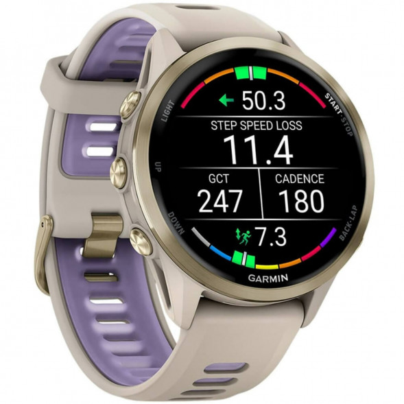 Умные часы Garmin Forerunner 970 Soft Gold Titanium/French Gray Translucent Indigo Band 010-02969-12 в Волгограде