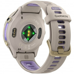 Умные часы Garmin Forerunner 970 Soft Gold Titanium/French Gray Translucent Indigo Band 010-02969-12
