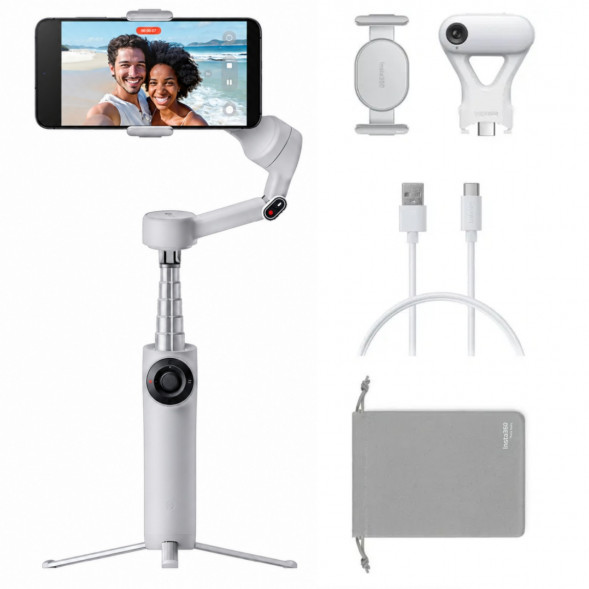 Стабилизатор Insta360 Flow 2 AI Tracker Bundle, Stone Gray в Волгограде