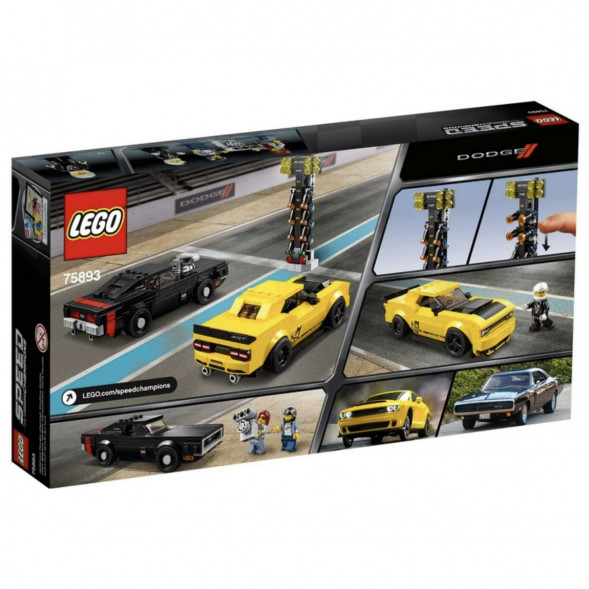 Конструктор LEGO Speed Champions 75893 2018 Dodge Challenger SRT Demon и 1970 Dodge Charger R/T в Волгограде