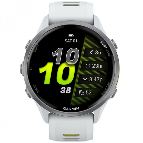 Умные часы Garmin Forerunner 970 Titanium Whitestone/Translucent Amp Yellow Band 010-02969-11 в Волгограде