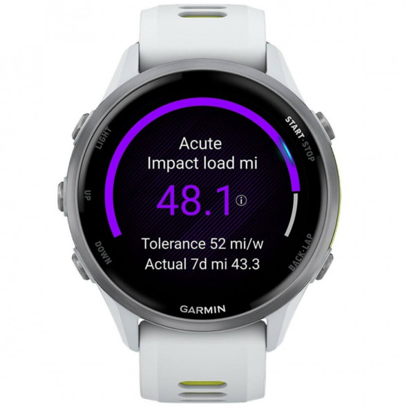 Умные часы Garmin Forerunner 970 Titanium Whitestone/Translucent Amp Yellow Band 010-02969-11 в Волгограде