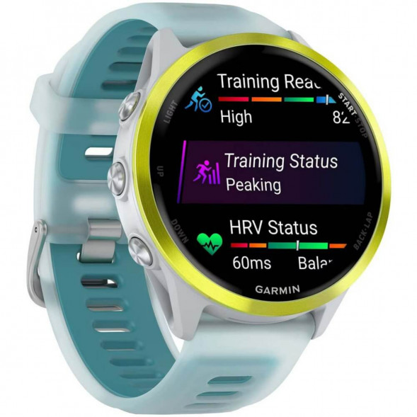 Умные часы Garmin Forerunner 570 47 мм Amp Yellow Aluminium/Translucent Whitestone/Turquoise 010-02971-01 в Волгограде