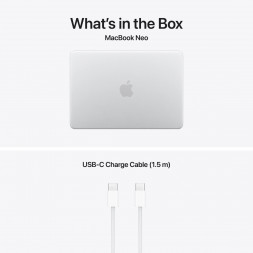 Ноутбук Apple MacBook Neo MHFA4 (A18 Pro 5-Core GPU, 8/256GB), Серебристый/Silver