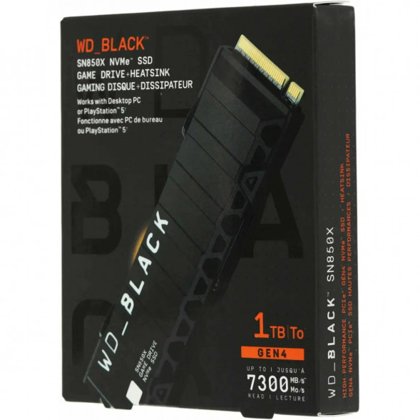 SSD накопитель Western Digital WD Black SN850X NVMe, 1TB (WDS100T2XHE) в Волгограде