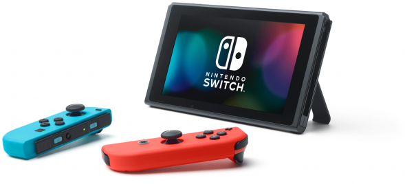 Игровая приставка Nintendo Switch rev.2 32 ГБ, красный/синий в Волгограде