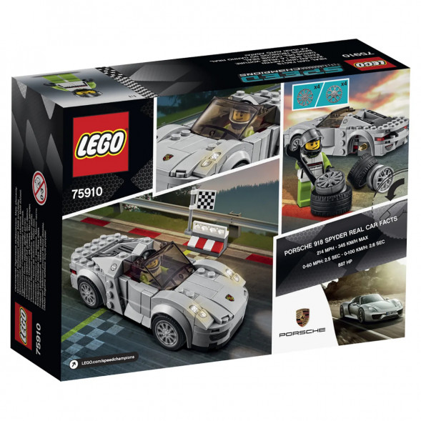 Конструктор LEGO Speed Champions 75910 Porsche 918 Spyde в Волгограде