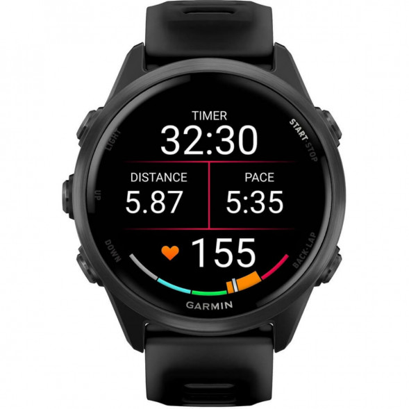 Умные часы Garmin Forerunner 570 42 мм Slate Grey Aluminium/Translucent Black 010-02970-00 в Волгограде