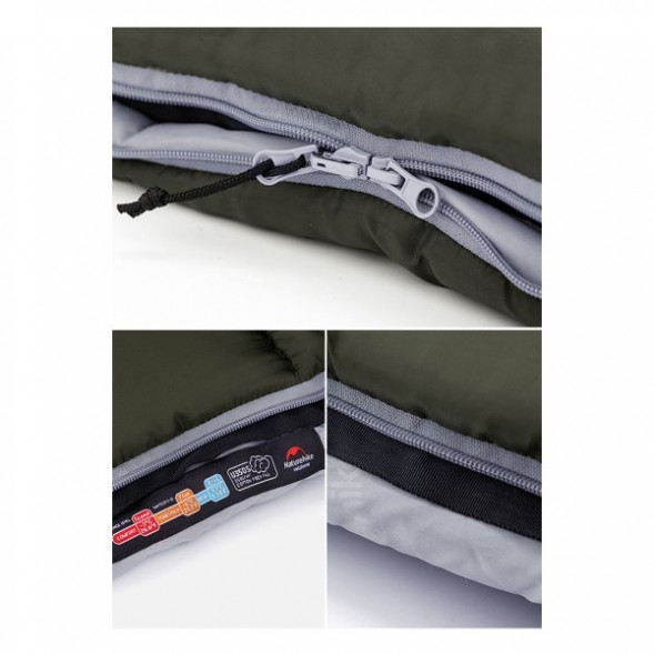 Спальный мешок Naturehike U350S (Левый), коричневый в Волгограде