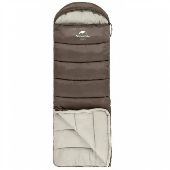 Спальный мешок Naturehike U350S (Левый), коричневый в Волгограде