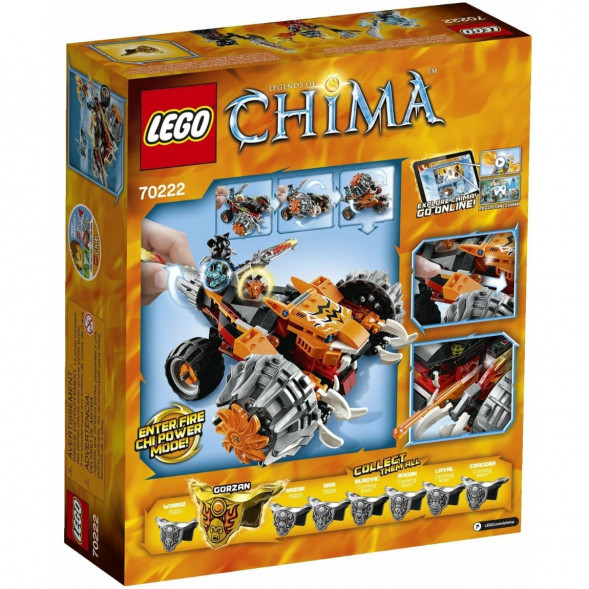 Конструктор LEGO Legends of Chima 70222 Огненный Вездеход Тормака в Волгограде