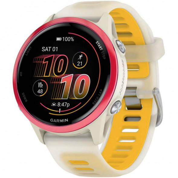 Умные часы Garmin Forerunner 570 42 мм Raspberry Aluminium/Translucent Bone/Mango 010-02970-02 в Волгограде